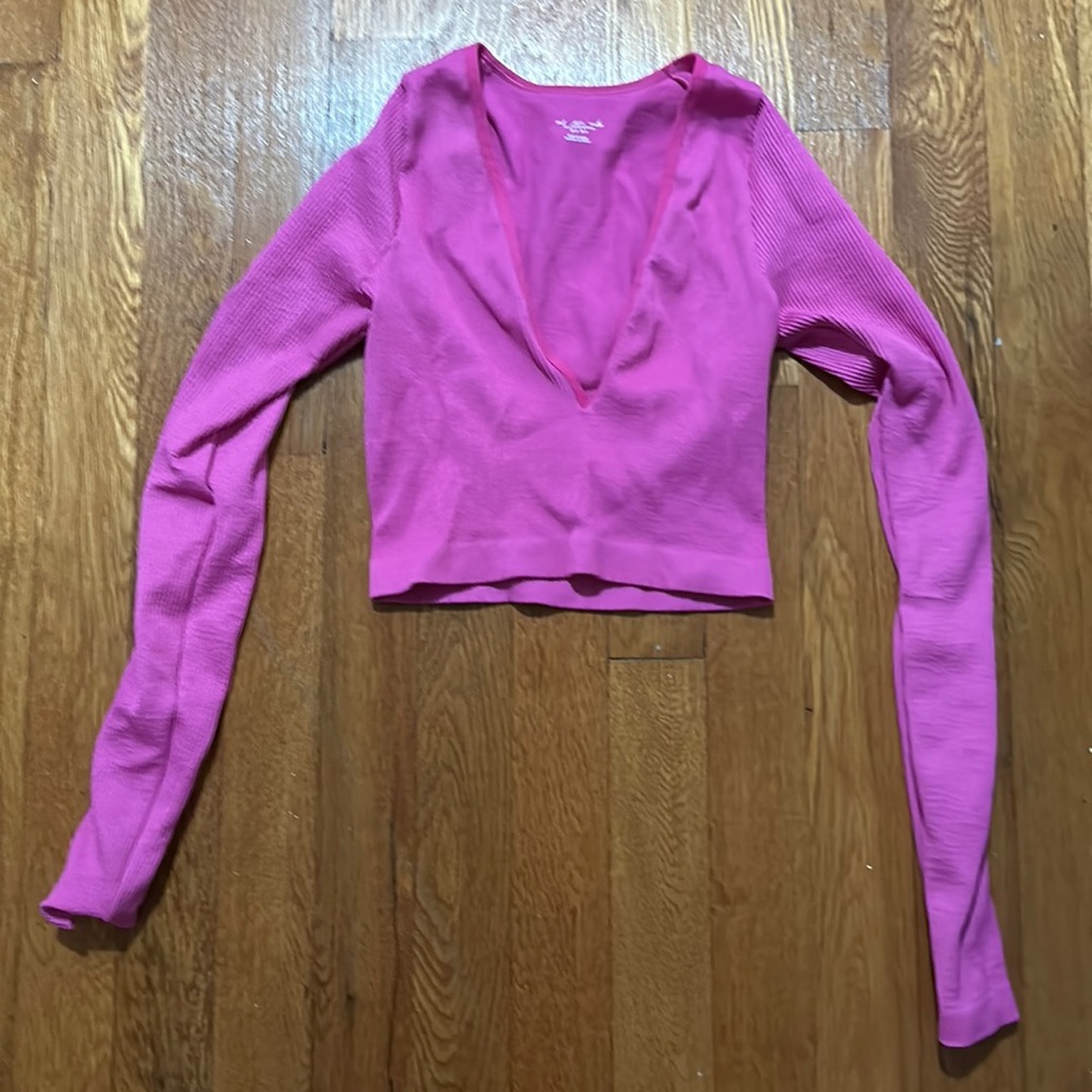 Cropped Fitted Long Sleeve